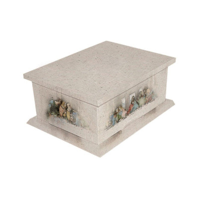 Last Supper Picture Cremated Remains Casket 