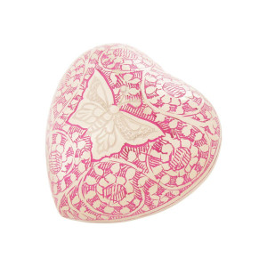 Pink Butterfly Urn