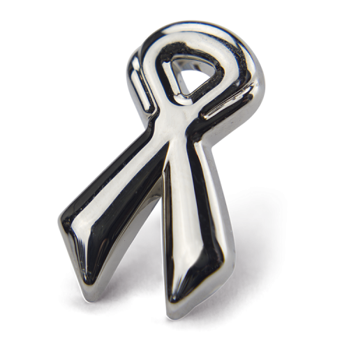 Silver Ribbon Pin