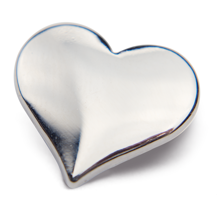 Mears Family Funerals Silver Heart Pin