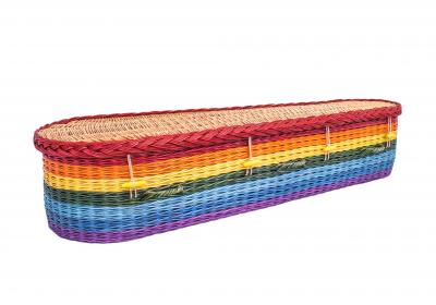 Rainbow Willow Coffin
