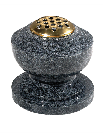 Granite Spun Vase - With flower container