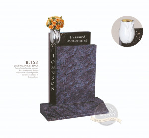 Shaped Chapter-Square Top Two Granite Memorial