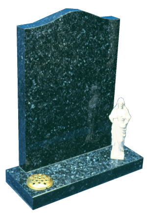 Granite Headstone - Beautiful pearlescent memorial
