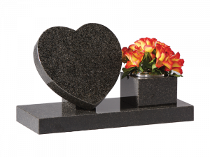 Granite Heart - With Side Vase
