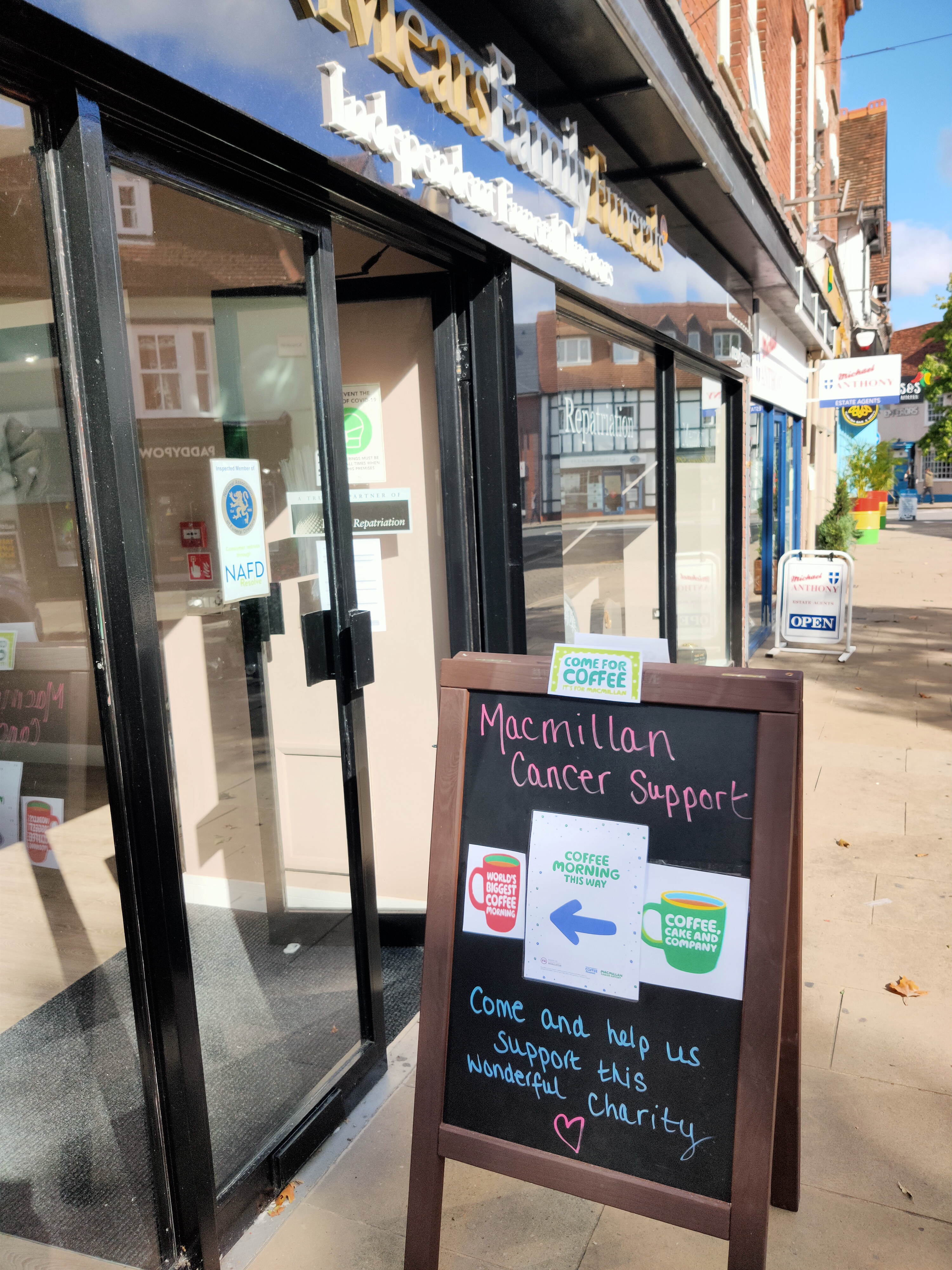 Aylesbury branch hosted Coffee Morning for Macmillan Cancer Support